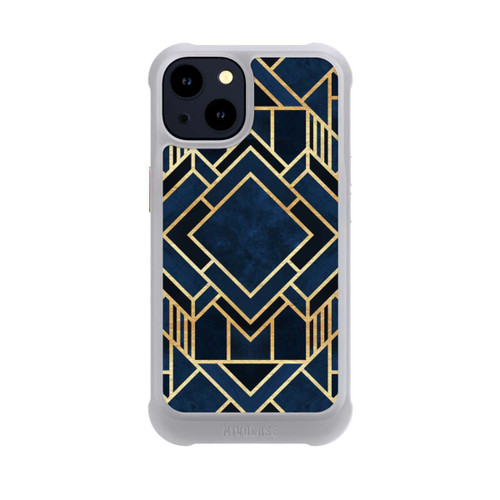 Apple iPhone 14 NIVOmax Kunst Deko Blau Golddruck