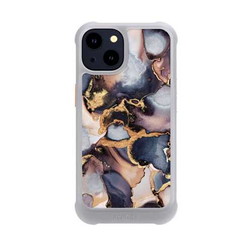 Apple iPhone 14 NIVOmax Verträumte Tinte Grau-Golddruck