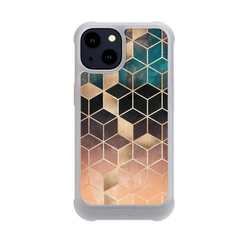 Apple iPhone 14 NIVOmax Ombre Traum Würfel Gold Druck