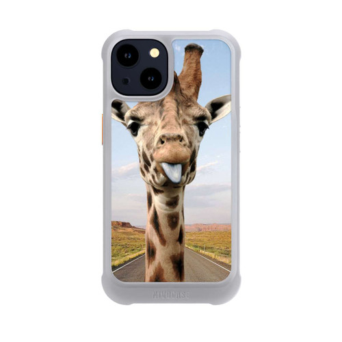 Apple iPhone 14 NIVOmax Giraffe auf der Straße