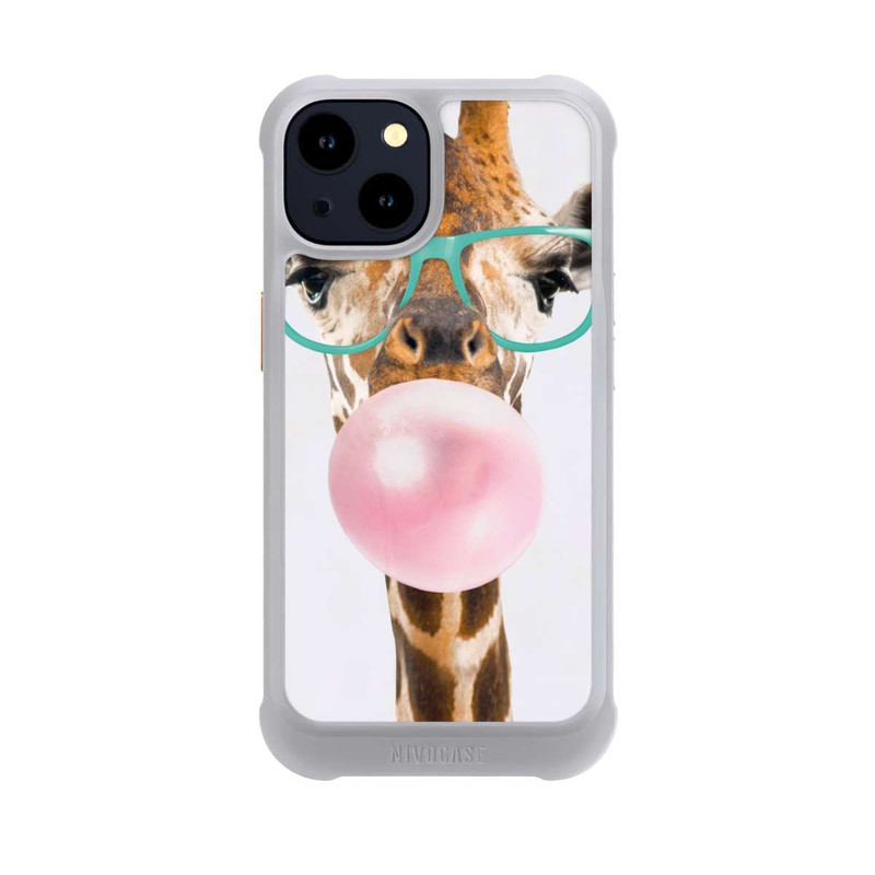 iPhone 14 NIVOmax Giraffe mit Kaugummi