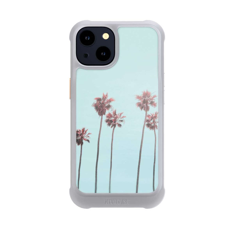 iPhone 14 NIVOmax Hellrosa Strandpalme Paradies