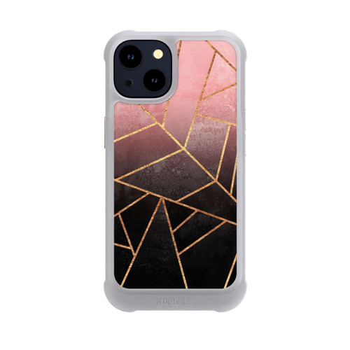 Apple iPhone 14 NIVOmax Pink And Black Stone Gold Print