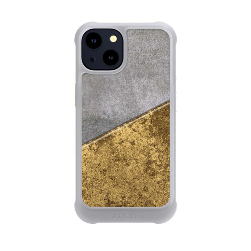 Apple iPhone 14 NIVOmax Concrete and Gold look