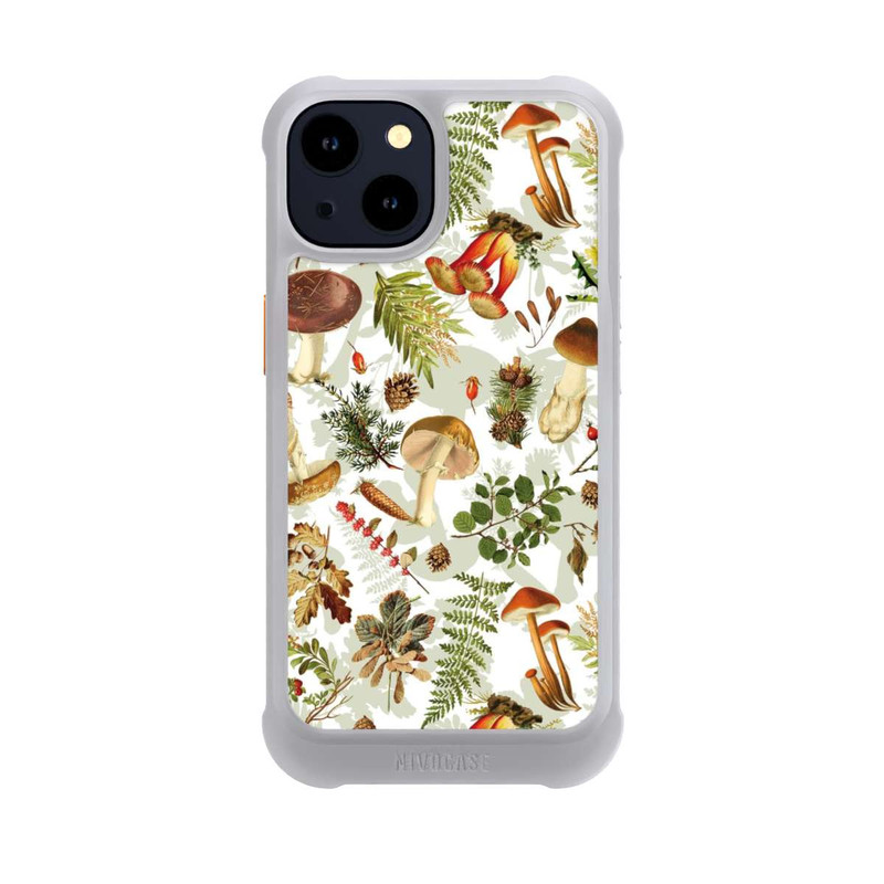 iPhone 14 NIVOmax Pilzmuster Weiß