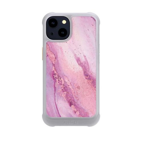 Apple iPhone 14 NIVOmax Lila Marmorwand
