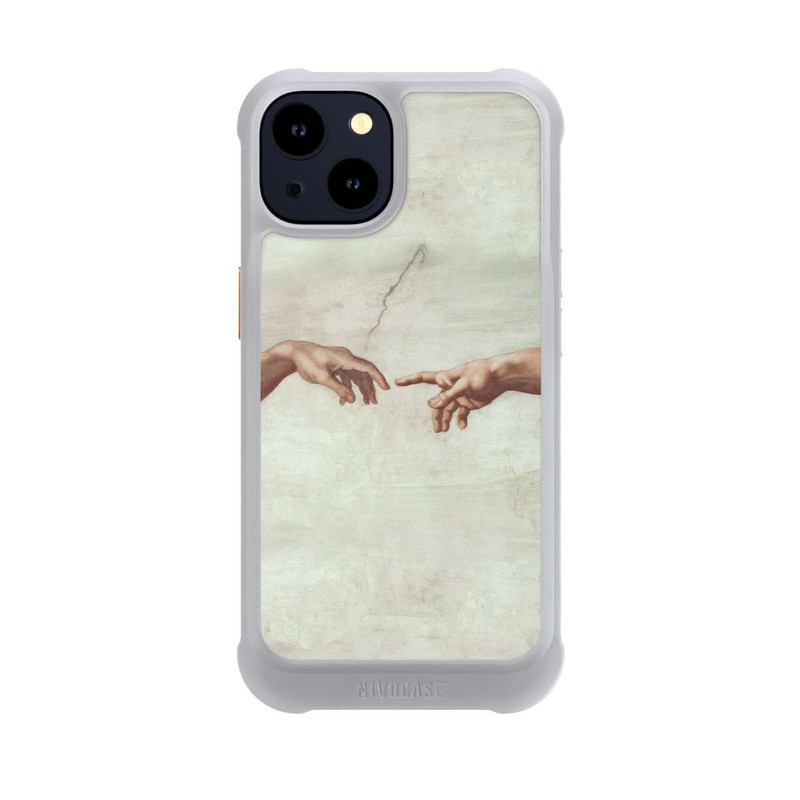 iPhone 14 NIVOmax Die Hände von Gott und Adam von Michelangelo Buonarroti