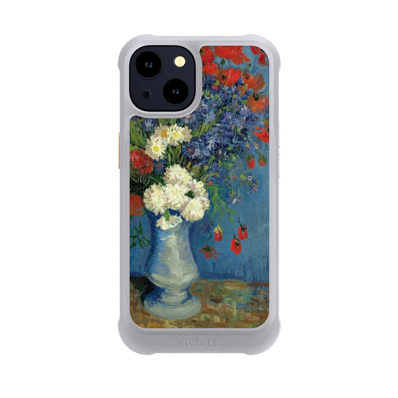 iPhone 14 NIVOmax Stillleben Vase mit Kornblumen und Mohnblumen von Vincent Van Gogh