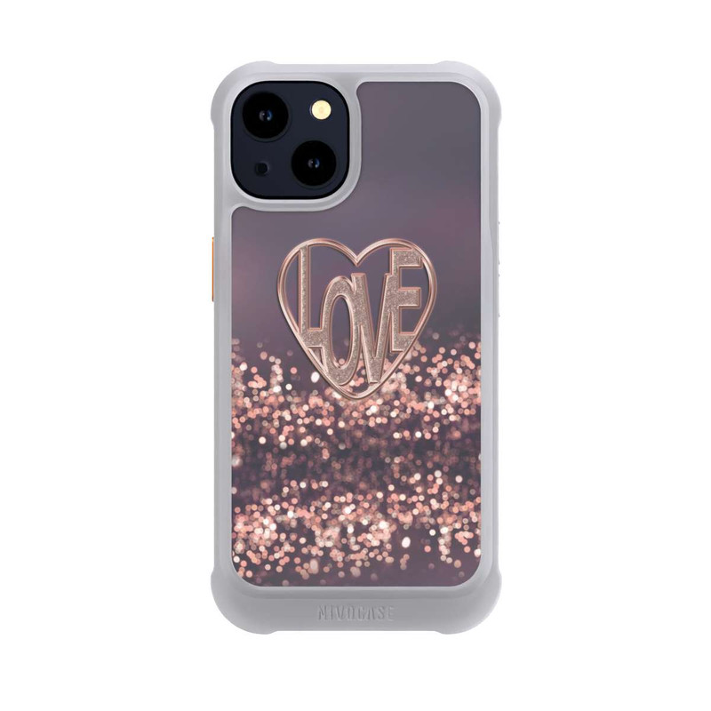 iPhone 14 NIVOmax Love Glitter Pink