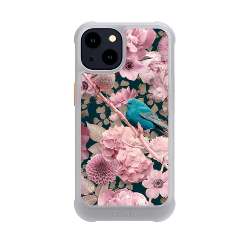 Apple iPhone 14 NIVOmax Sparrows in Pink Flower Pattern