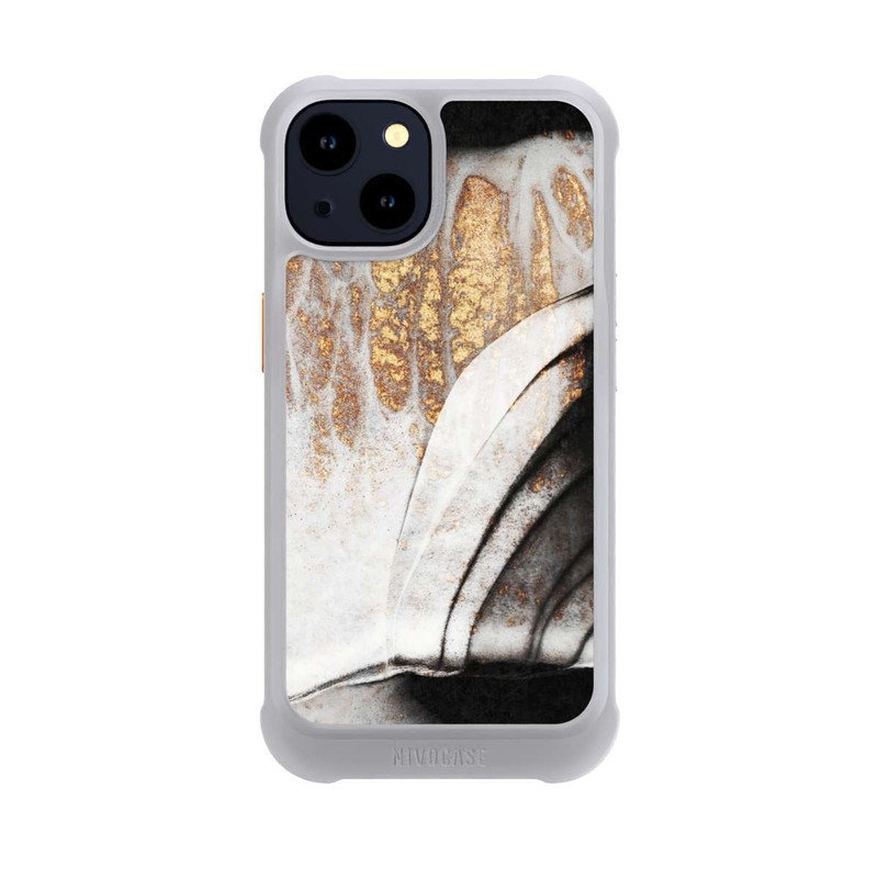 iPhone 14 NIVOmax Schwarze und goldene Adern
