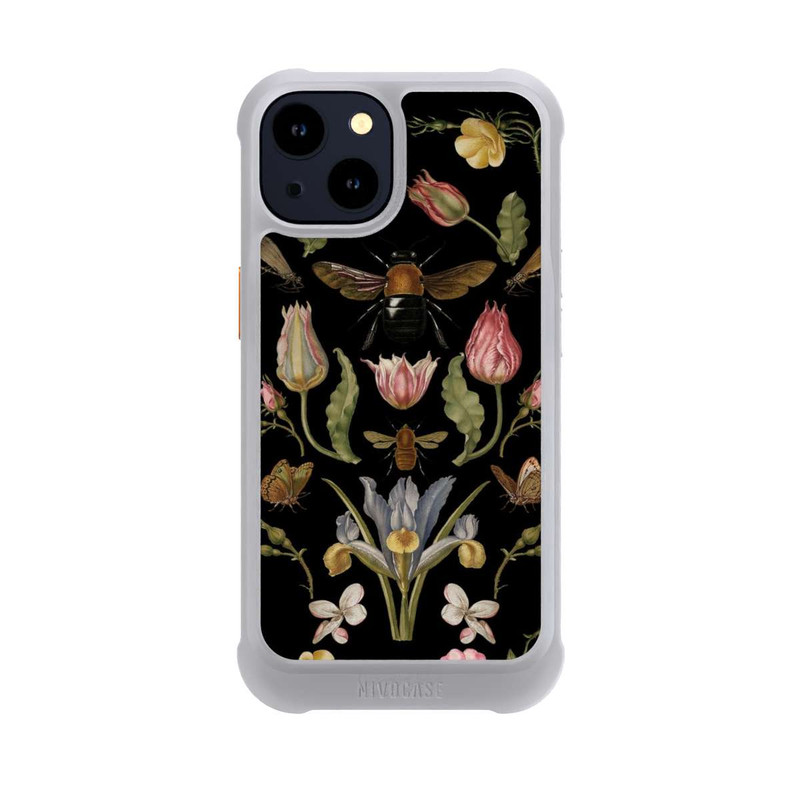 iPhone 14 NIVOmax Wildblumen und Biene Schwarz