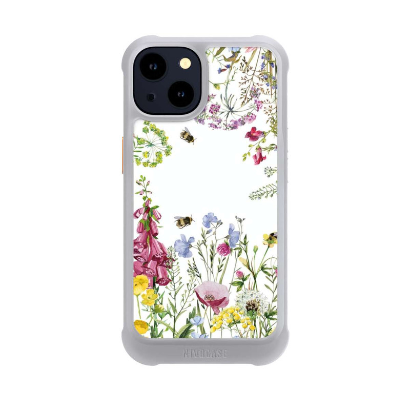 iPhone 14 NIVOmax Cadre de fleurs sauvages des prés d'été