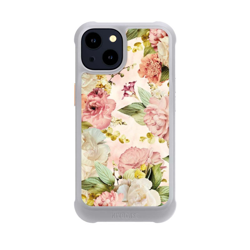 iPhone 14 NIVOmax Flower Frame Peonies beige