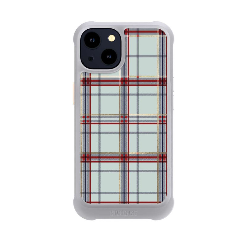 iPhone 14 NIVOmax Tartan Bleu