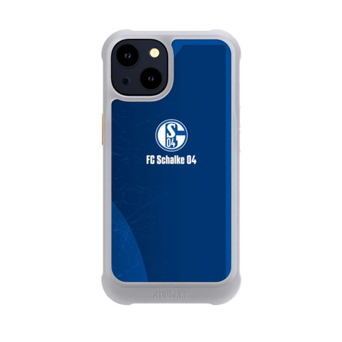 Apple iPhone 14 NIVOmax Schalke 04 Blauer Hintergrund Mit Logo