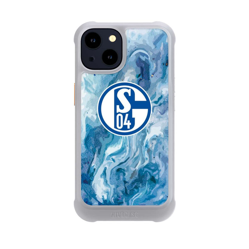 iPhone 14 NIVOmax Schalke 04 Flüssig Blau