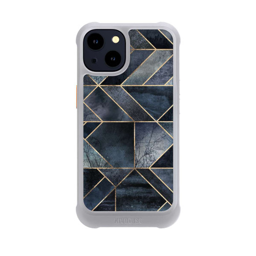Apple iPhone 14 NIVOmax Abstraktes Natur-Dunkelblau