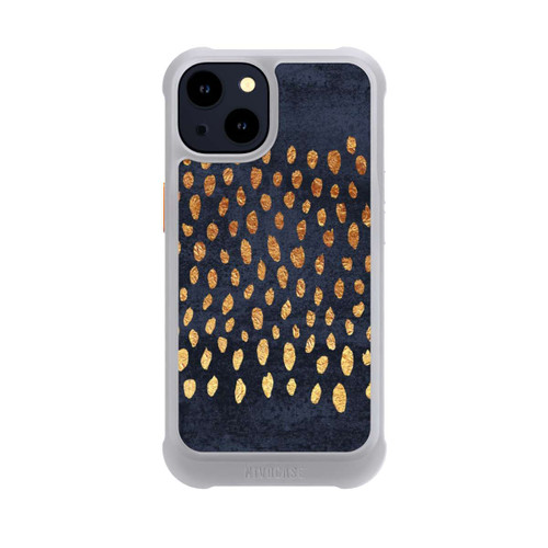 Apple iPhone 14 NIVOmax Muster Gold und Marine