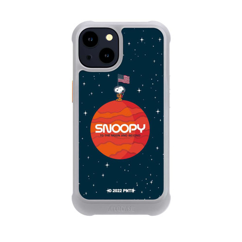 Apple iPhone 14 NIVOmax Snoopy Voyageur de l'espace Orange