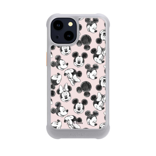 Apple iPhone 14 NIVOmax Minnie &amp; Mickey Viele Gesichter Pink