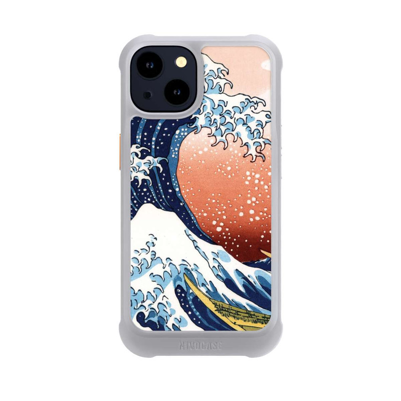 iPhone 14 NIVOmax La Grande Vague de Kanagawa Rouge