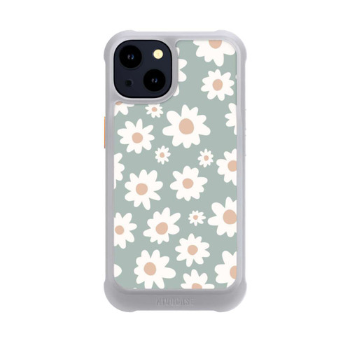 Apple iPhone 14 NIVOmax Gänseblümchen Muster grün