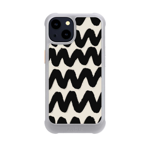 Apple iPhone 14 NIVOmax Vagues Noires Pattern