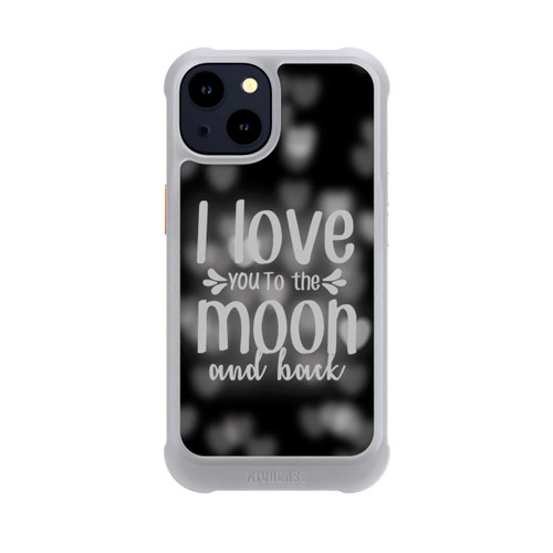 Apple iPhone 14 NIVOmax I Love You to The Moon And Back Black Hearts