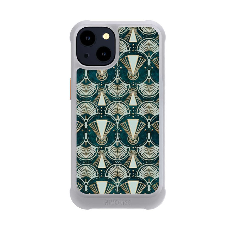 iPhone 14 NIVOmax Art Deco Green Pattern