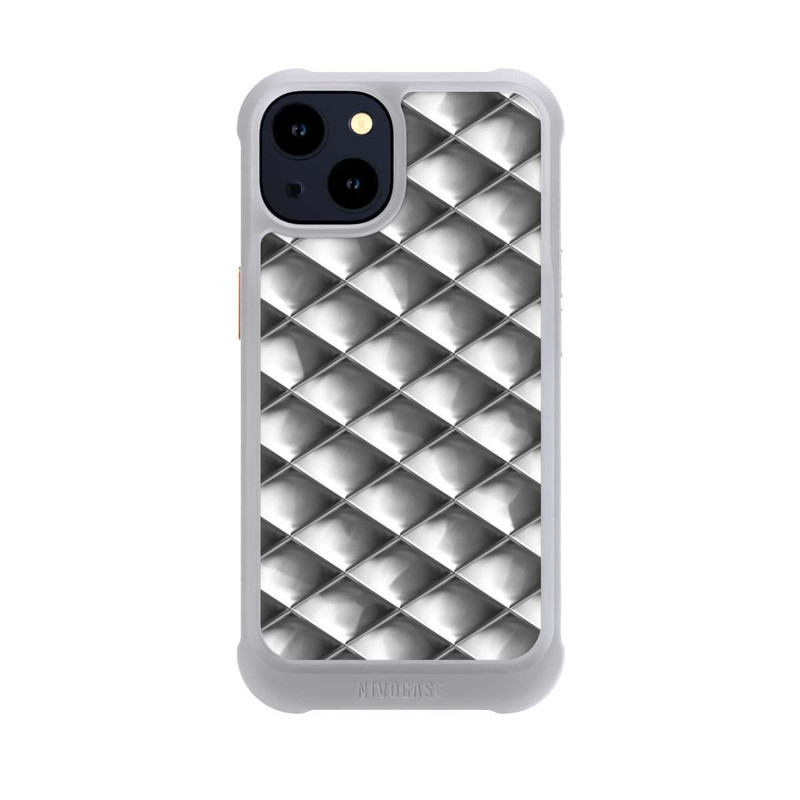 iPhone 14 NIVOmax Carrés argentés Glamour