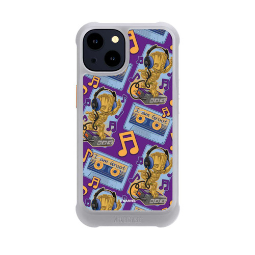 Apple iPhone 14 NIVOmax Groot Comic Headphones Guardians of the Galaxy