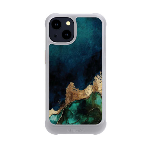 Apple iPhone 14 NIVOmax Bleu pétrole avec or