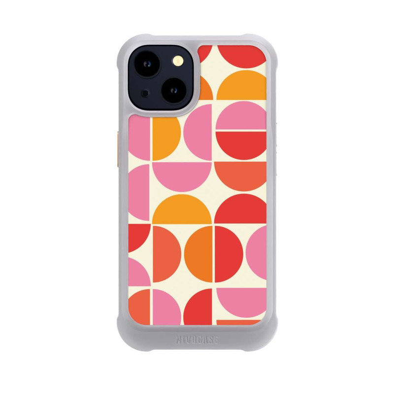 iPhone 14 NIVOmax Retro Trend Pattern Orange