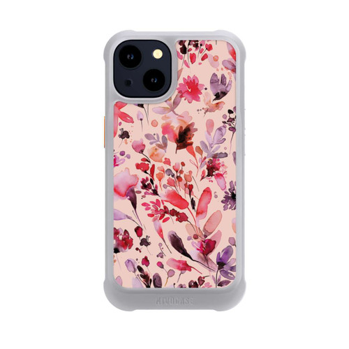 Apple iPhone 14 NIVOmax Künstlerische Blumen Viva Magenta