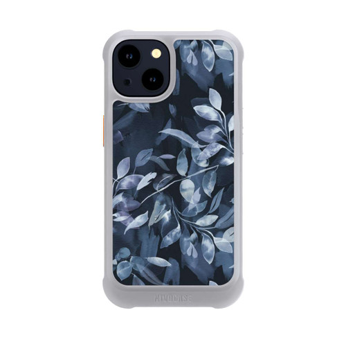 Apple iPhone 14 NIVOmax Watercolor Mystic Leaves Navy
