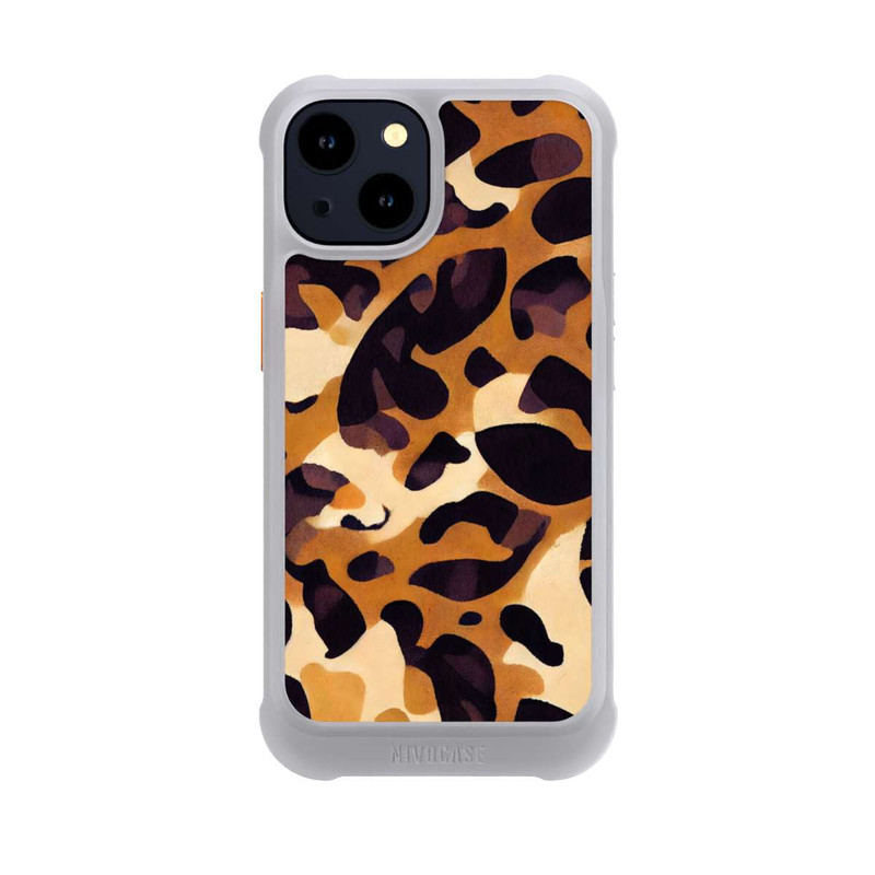 iPhone 14 NIVOmax Leo Pattern hellbraun