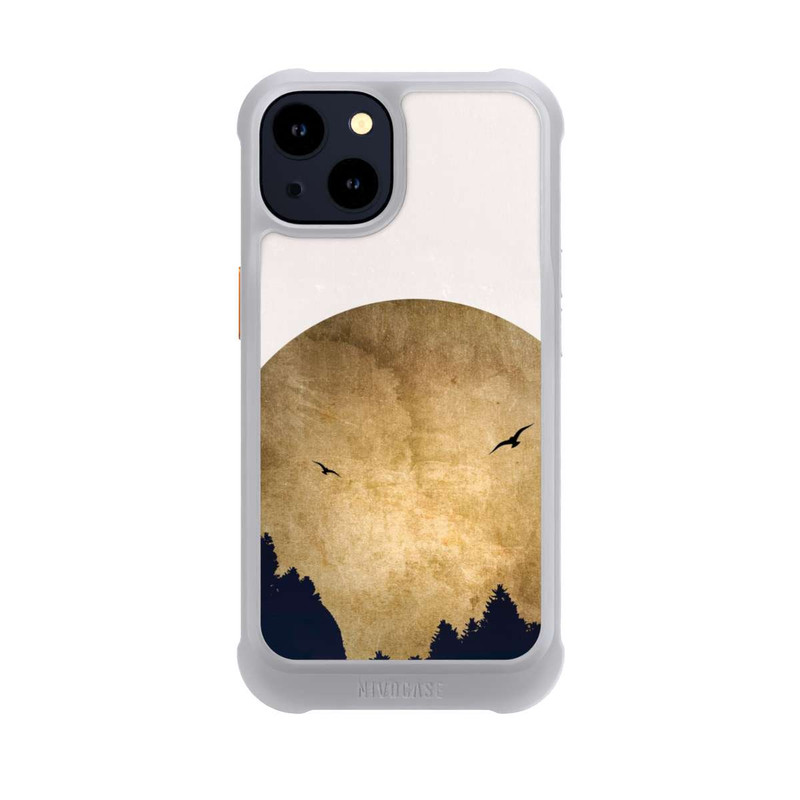iPhone 14 NIVOmax Zwei Vögel vor Mond