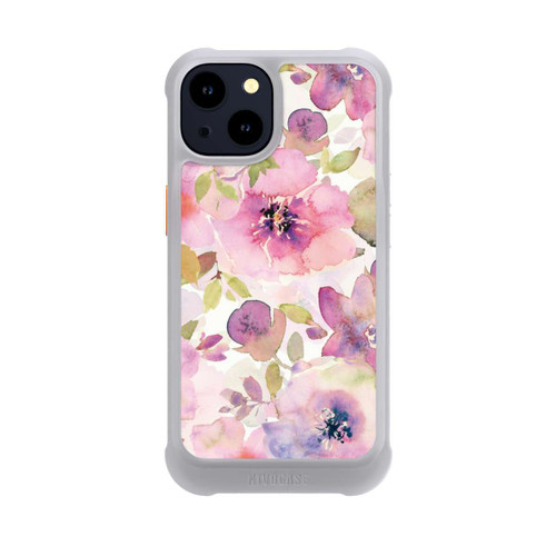 Apple iPhone 14 NIVOmax Tapete mit rosa Blumen