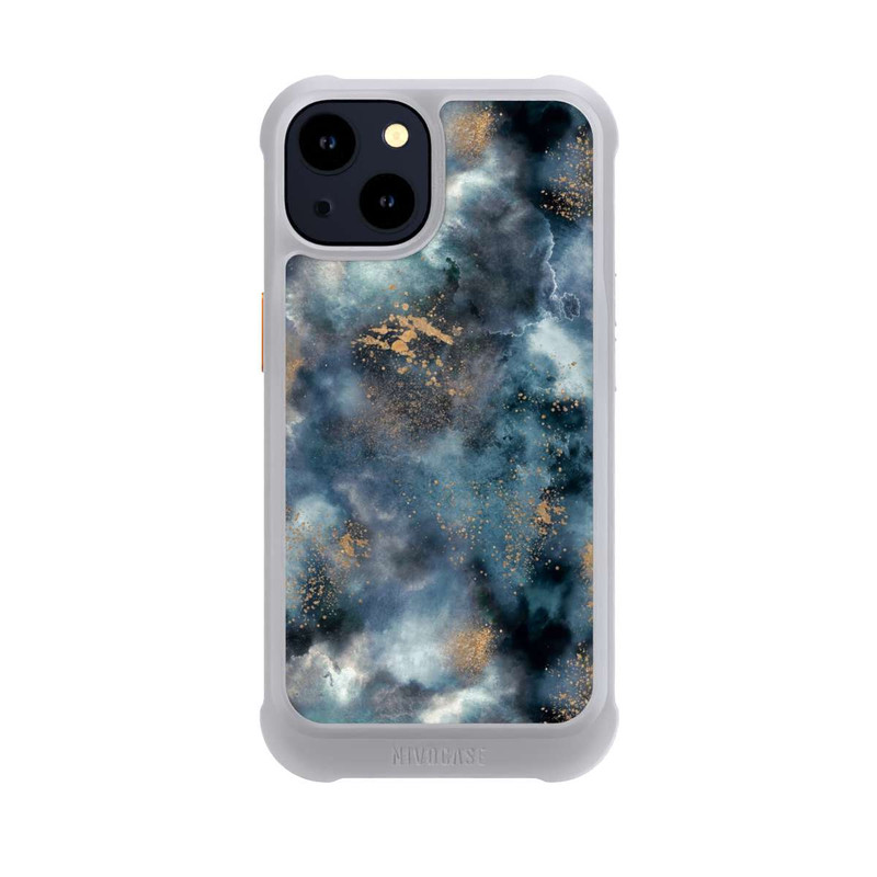 iPhone 14 NIVOmax Smoky Marble Watercolor Navy