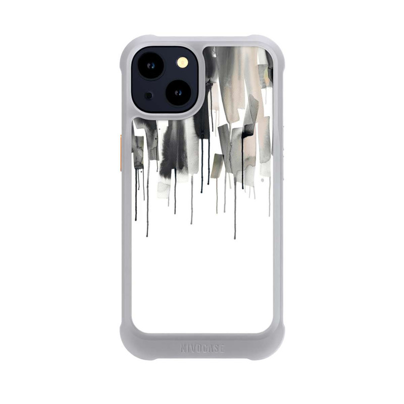 iPhone 14 NIVOmax Watery Stripes Japandi Black