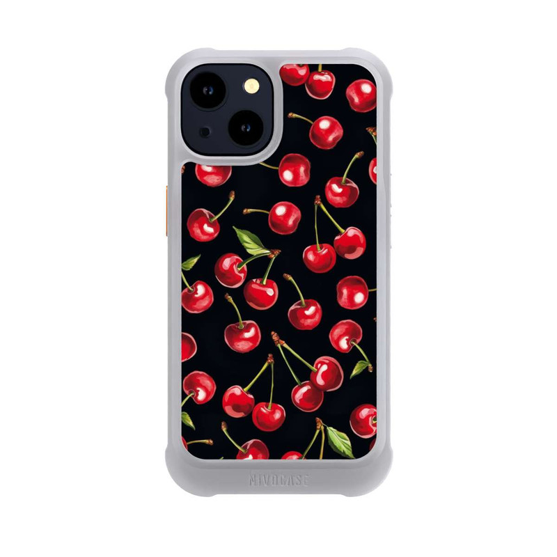 iPhone 14 NIVOmax Kirschmuster Schwarz mit KI