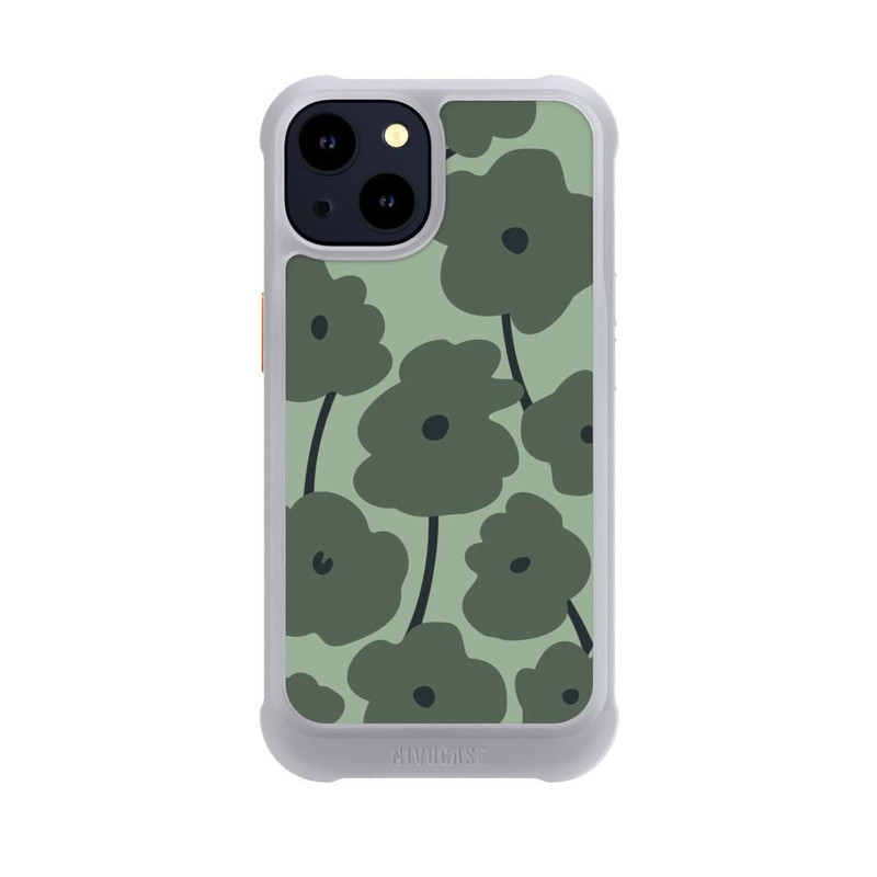 iPhone 14 NIVOmax Fleurs Minimalistes Vertes