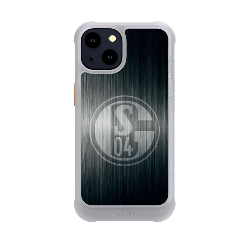 iPhone 14 NIVOmax Schalke 04 Metall Look