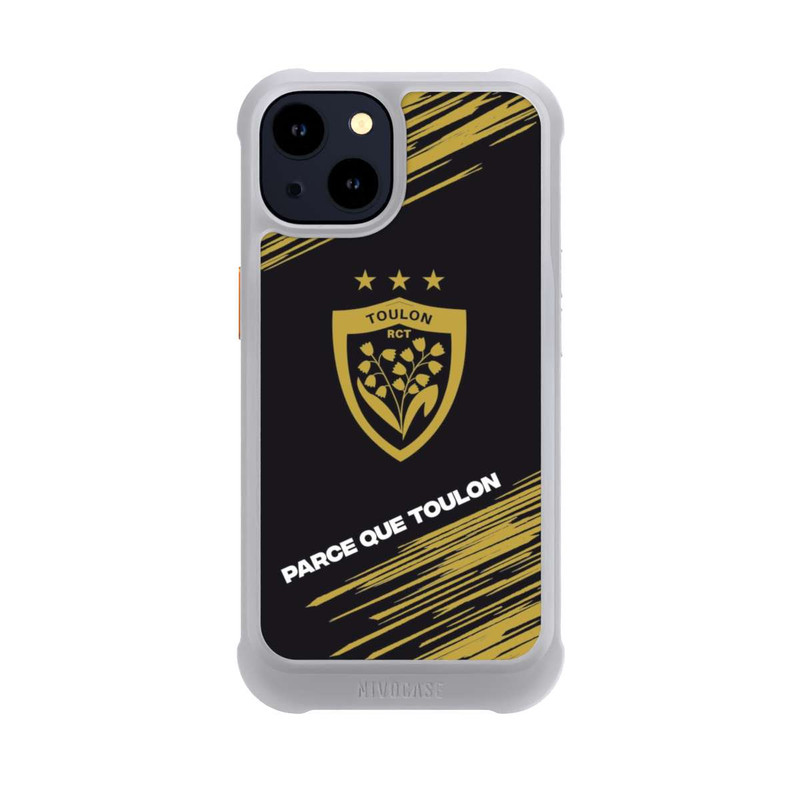 iPhone 14 NIVOmax RCT Logo Gold Monochrom