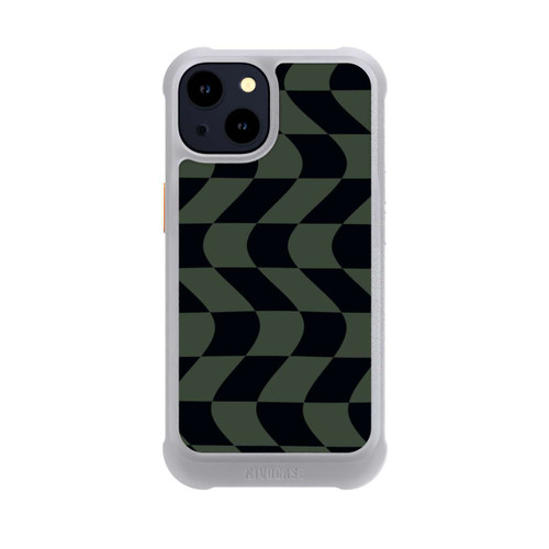 Apple iPhone 14 NIVOmax Checked Pattern Green Black