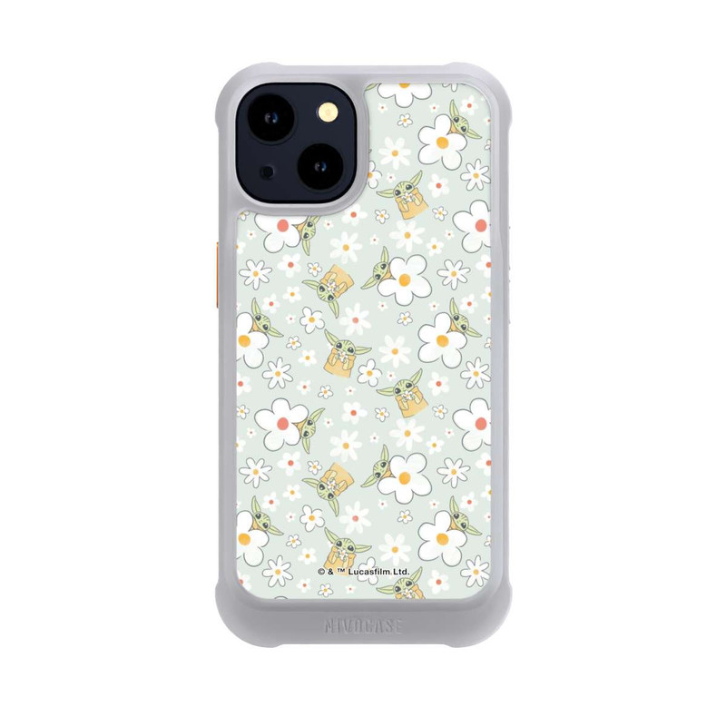 iPhone 14 NIVOmax Baby Yoda Flower Pattern