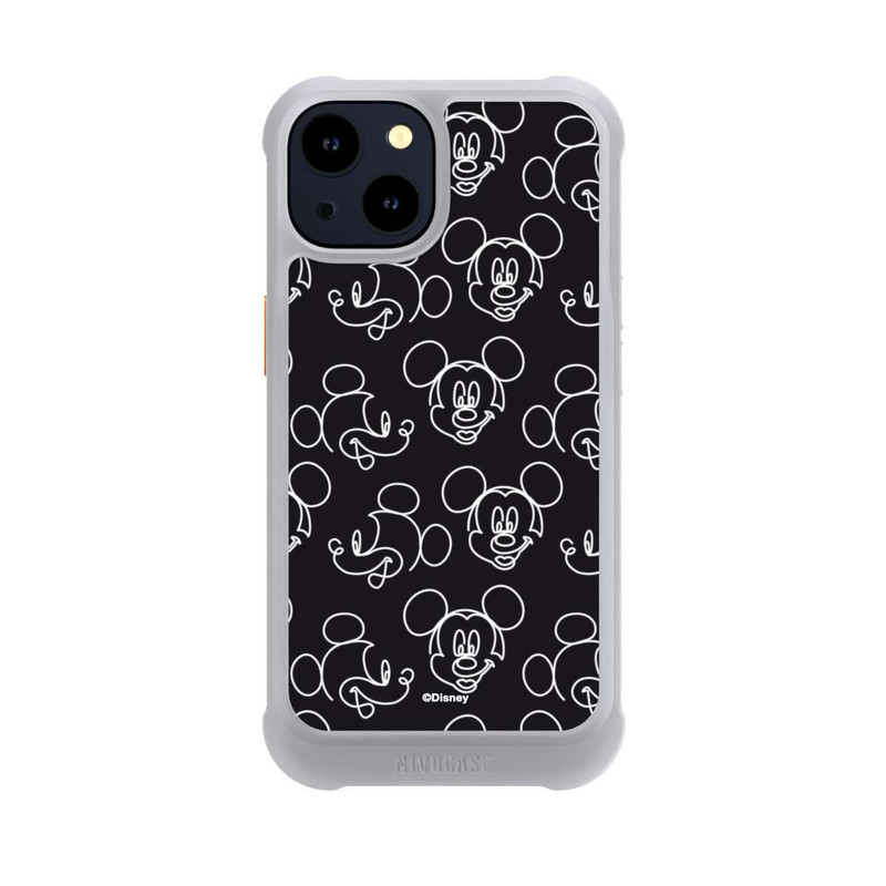 iPhone 14 NIVOmax Disney Mickey Muster Schwarz