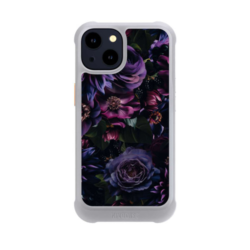 Apple iPhone 14 NIVOmax Dark Purple Flowers