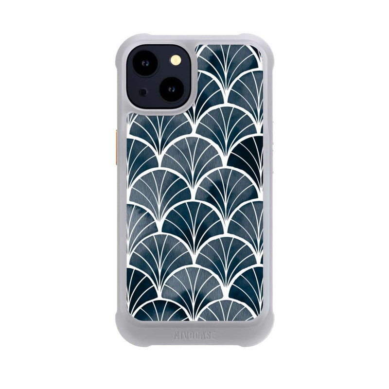 iPhone 14 NIVOmax Botanical Breeze Art Deco Grey